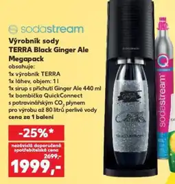 Kaufland Výrobník sody TERRA Black Ginger Ale Megapack nabídka