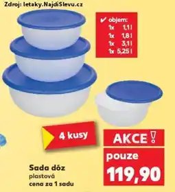 Kaufland Sada dóz plastová nabídka