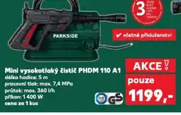 Kaufland PARKSIDE Mini vysokotlaký čistič PHDM 110 A1 nabídka