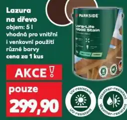 Kaufland PARKSIDE Lazura na dřevo nabídka