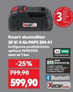 Kaufland Smart akumulátor 20 V/4 Ah PAPS 204 A1 nabídka