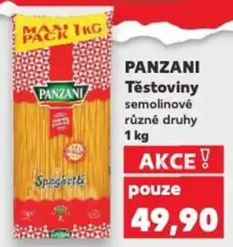 Kaufland PANZANI Těstoviny semolinové nabídka