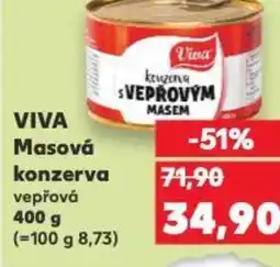 Kaufland VIVA Masová konzerva vepřová nabídka