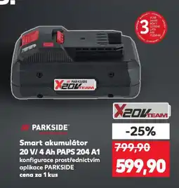Kaufland PARKSIDE Smart akumulátor 20 V/ 4 Ah PAPS 204 A1 nabídka