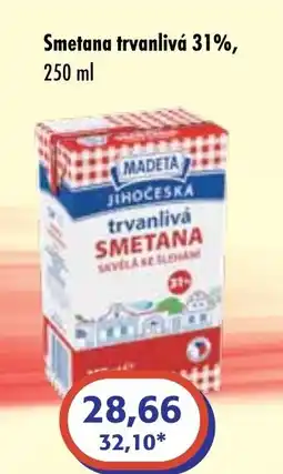 ČEPOS Smetana trvanlivá 31% nabídka