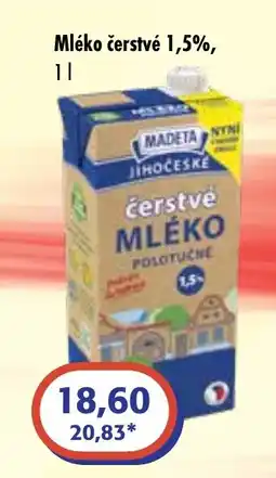 ČEPOS MADETA Mléko čerstvé 1,5% nabídka