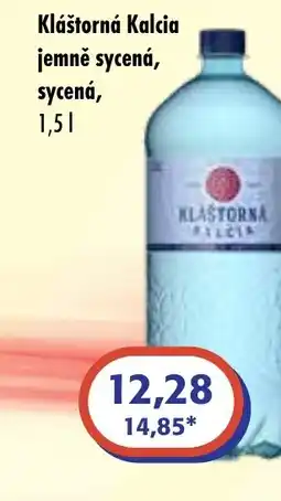 ČEPOS Kláštorná Kalcia jemně sycená, sycená nabídka