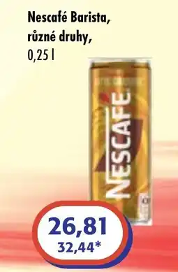 ČEPOS Nescafé Barista nabídka