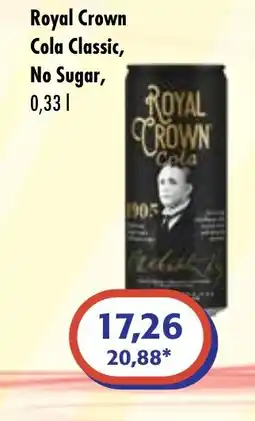 ČEPOS Royal Crown Cola Classic, No Sugar nabídka