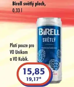 ČEPOS Birell světlý plech nabídka