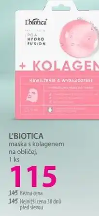Hebe L'BIOTICA maska s kolagenem na obličej nabídka