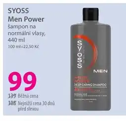 Hebe SYOSS Men Power šampon na normální vlasy nabídka