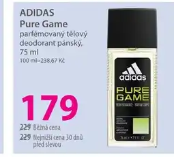 Hebe ADIDAS Pure Game parfémovaný tělový deodorant pánský nabídka