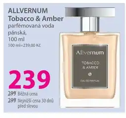 Hebe ALLVERNUM Tobacco & Amber parfémovaná voda pánská nabídka
