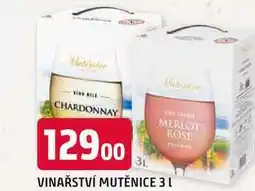 Trefa VINAŘSTVÍ MUTĚNICE, různé druhy 3l nabídka