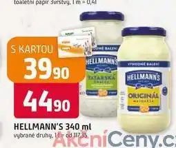 Trefa Hellmann's tatarská omáčka, majonéza 340ml, vybrané druhy nabídka