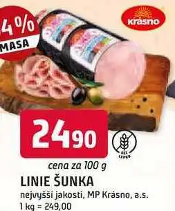 Trefa Krásno LINIE ŠUNKA nejvyšší jakosti, 100g nabídka