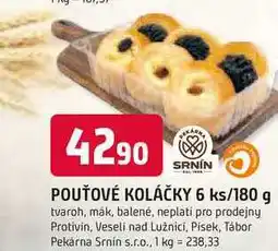 Trefa SRNIN POUŤOVÉ KOLÁČKY 6 ks/180 g nabídka