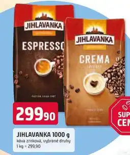 Trefa JIHLAVANKA 1000 g káva zrnková, vybrané druhy nabídka
