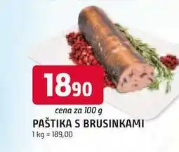 Trefa PAŠTIKA S BRUSINKAMI 100g nabídka