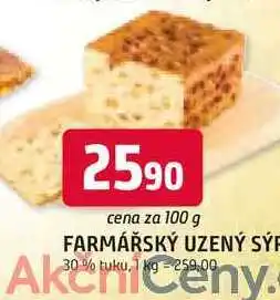 Trefa FARMÁŘSKÝ UZENÝ SÝR 30% tuku 100g nabídka