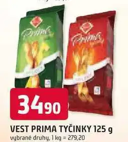 Trefa VEST PRIMA TYČINKY 125 g nabídka