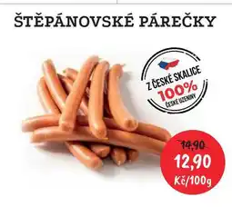 RABBIT řeznictví ŠTĚPÁNOVSKÉ PÁREČKY 100g nabídka