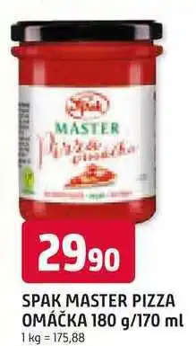 Trefa SPAK MASTER PIZZA OMÁČKA 180 g/170 ml nabídka
