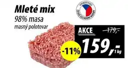 ZEMAN Mleté mix 98% masa masný polotovar, 1 kg nabídka
