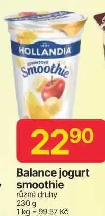 Hruška HOLLANDIA Balance jogurt smoothie různé druhy 230 g nabídka