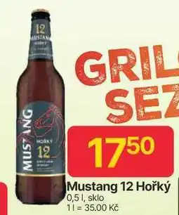Hruška Mustang 12° Hořký 0,5l, sklo nabídka