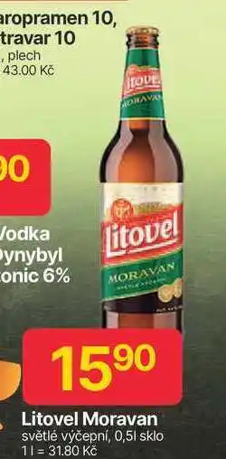 Hruška Litovel Moravan světlé výčepní, 0,5l nabídka