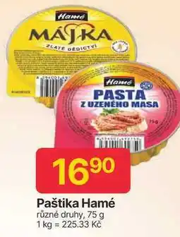 Hruška Hamé paštika 75g, různé druhy nabídka