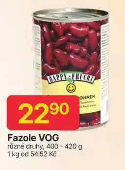 Hruška Fazole VOG různé druhy, 400 - 420 g nabídka