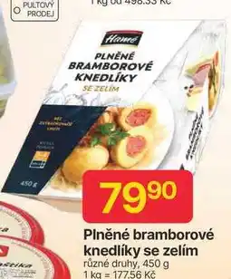 Hruška Hamé Plněné bramborové knedlíky se zelím různé druhy, 450 g nabídka