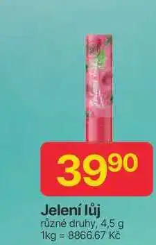 Hruška Jelení lůj různé druhy, 4,5 g nabídka