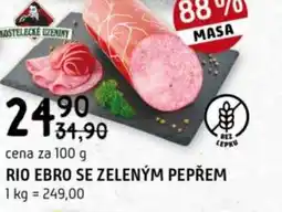 Terno Rio ebro se zeleným pepřem nabídka