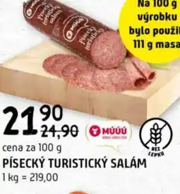 Terno Písecký turistický salám nabídka