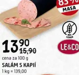 Terno Salám s kapií nabídka