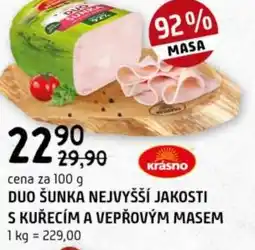 Terno Duo šunka nejvyšší jakosti s kuřecím a vepřovým masem nabídka