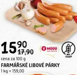 Terno Farmářské libové párky nabídka