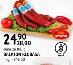 Terno Balaton klobása nabídka