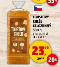 Penny Market TOUSTOVÝ CHLÉB CELOZRNNÝ nabídka
