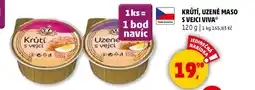 Penny Market Krůtí, uzené maso s vejci VIVA nabídka