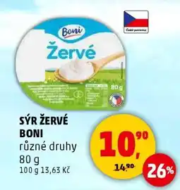 Penny Market SÝR ŽERVÉ BONI nabídka