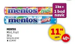 Penny Market MENTOS Mint, Fruit nabídka