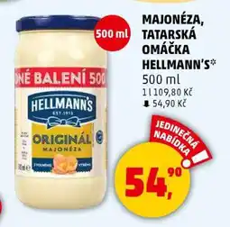 Penny Market MAJONÉZA, TATARSKÁ OMÁČKA HELLMANN’S nabídka
