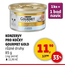 Penny Market KONZERVY PRO KOČKY GOURMET GOLD nabídka