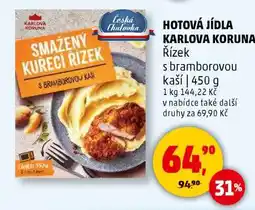 Penny Market Smažený kuřecí řízek s bramborovou kaší nabídka