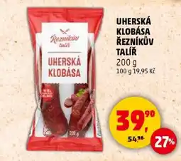 Penny Market UHERSKÁ KLOBÁSA ŘEZNÍKŮV TALÍŘ nabídka